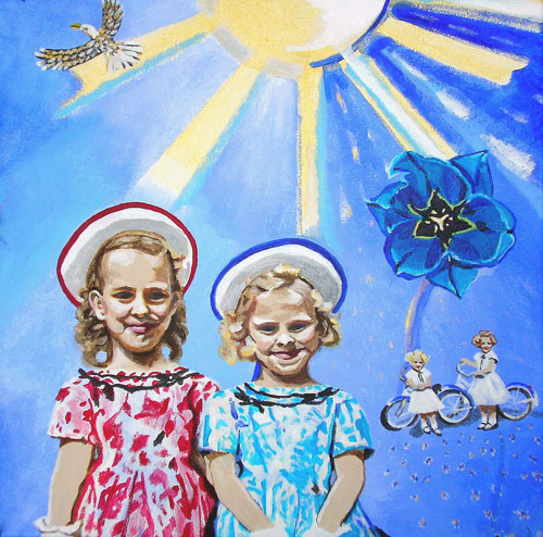 Blue twinsister Anna